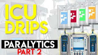 NEUROMUSCULAR BLOCKING AGENTS  Paralytics Part 2  ICU Drips [upl. by Somar]