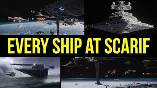 Every Ship at the Battle of Scarif Explained  Star Wars Canon Lore [upl. by Demmer]