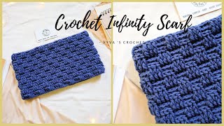 Crohet Infinity Scarf Hướng dẫn móc KHĂN ỐNG cho nam  Vyvascrochet [upl. by Oric]