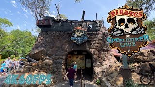 Pirates Of Spelunker Cave at Six Flags Over Texas June 2022  4K60FPS [upl. by Lanette]