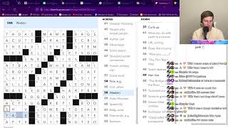 🔴LIVE I read at 3rd grade level Please help with crossword 75 [upl. by Isdnyl561]