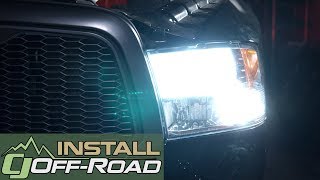 Dodge Ram PUTCO LED Headlight Bulbs Install Low Beam Cool White SilverLux H11 [upl. by Kirsten]