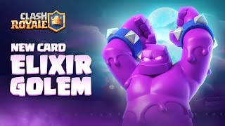 Clash Royale NEW CARD  ELIXIR GOLEM 👊 Season 4 Animation Reveal 🎃 [upl. by Cassie]