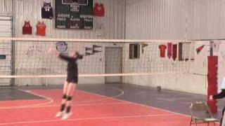 Carly Miller 14 Setter Training with Cathy Noth Jump Setting [upl. by Tamas]