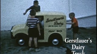 Gerstlauers Dairy milk truck Lehighton PA 1958 [upl. by Nalid]