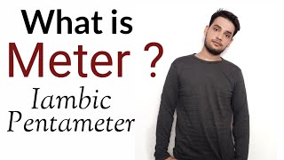 Meter  Iambic Pentameter Trimeter Tetrameter Hexameter in Hindi [upl. by Artimed]