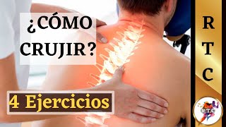 🦴Cómo CRUJIR la ESPALDA Tronar LUMBAR y crujirse el cuello [upl. by Bajaj]