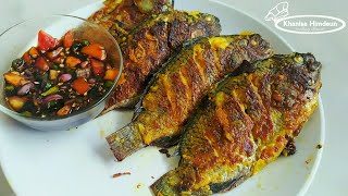 Masak ikan bakar teflon dengan sambal kecap yang Nikmat delicious teflon grilled fish Street Food [upl. by Idnis16]