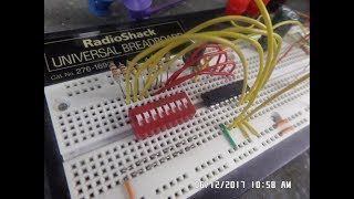 Unipolar Mode Testing the AD7224 Digital To Analog Converter Integrated Circuit [upl. by Elohcan]