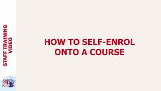 How to Self Enrol on a Blackboard Course [upl. by Akiemaj]