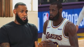 LeBron James Plays NBA 2K19 With Lakers GAMEPLAY Parody [upl. by Nameerf]