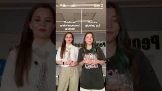 Millennials vs Gen Z 🤓 quickenglishlearning learnenglish [upl. by Hpsoj]