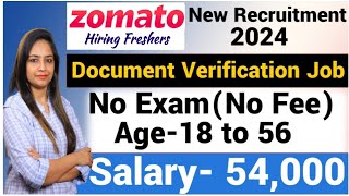 Zomato Work From Home Jobs Hiring Freshers Zomato Recruitment 2024Latest jobs 2024Jobs June 2024 [upl. by Billen]