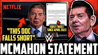 WWE Vince McMahon SLAMS NETFLIX DOCUMENTARY  Mr McMahon STATEMENT  FIRST Tweet Since APRIL 2023 [upl. by Eniluqcaj]