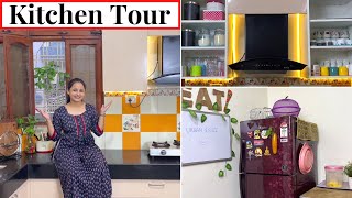 My Organized Kitchen Tour  Easy Ways to Organize Kitchen  Kitchen Organization ideas  Urban Rasoi [upl. by Cordle880]