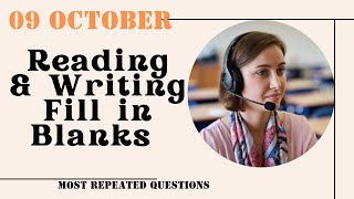 Fill in The Blanks Reading amp Writing PTE Academic amp PTE Core  October 2024 Practice Predictions [upl. by Ahsats435]