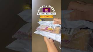 Meesho kamarband for wedding haul waistband  under Rs300 meeshofinds unboxing shorts [upl. by Andy]