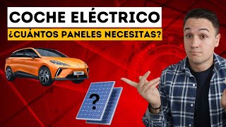 ¿Cuántas PLACAS SOLARES necesita un COCHE ELÉCTRICO para funcionar [upl. by Earley300]