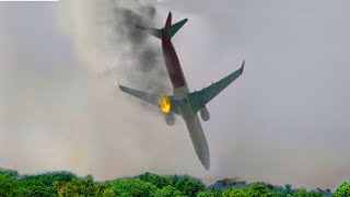 【事故】終わった 飛行機が墜落する瞬間【墜落】空港 飛行機ヘリコプター離着陸風景映像 1 [upl. by Nitsej]