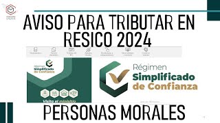 ALTA SAT RESICO PERSONA MORAL 2024 [upl. by Greenebaum65]