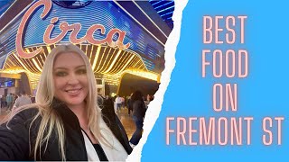 TOP THREE RESTAURANTS ON FREMONT STREET IN LAS VEGAS  Affordable to Fine Dining [upl. by Anhoj]