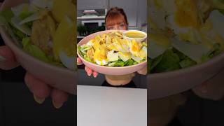 Authentique recette de la Salade César au plus proche ✨summer recipe food cooking [upl. by Marjy]