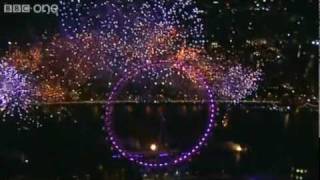 London Fireworks on New Years Day 2010  New Year Live  BBC One [upl. by Ahsieuqal669]