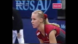 Elena Dementieva v Anastasia Myskina 2001 Moscow SF highlights [upl. by Barnett]