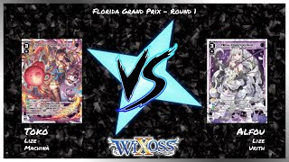 WIXOSS WiXoss Grand Prix Florida Round 1  Toko Virtuals vs Alfou Virtuals [upl. by Vareck]