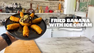 Fried Ice Cream  Fried Banana  Easy Desserts 🍦🍧 [upl. by Sac]