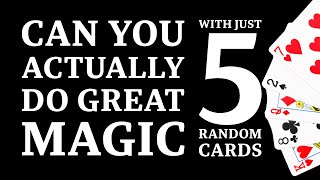 5Card Magic Absolute Math Magic 💎 [upl. by Michaele241]