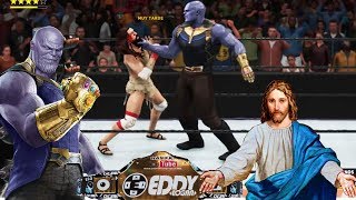 Thanos VS JesuCristo  WWE Paraiso Infinity Champ [upl. by Elrae]