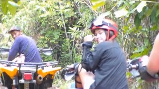 Riding ATV with Jenny kayak ride up river and a Picnic [upl. by Annaert694]