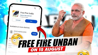 GOOD NEWS  Free Fire Unban On 15 August Confirm 😳 Garena Give Hints On Game Unban [upl. by Rodablas]