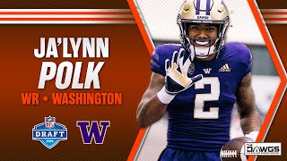 JaLynn Polk WR from Washington  NFL Draft Prospects [upl. by Ashelman]