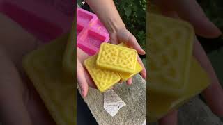 How we render beeswax from honeycomb 🙂 offgridliving homegardening [upl. by Lebaron]