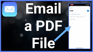 How To Send PDF Through Email On iPhone [upl. by Amsirac]