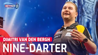 NINEDARTER DIMITRI VAN DEN BERGH STRIKES PERFECTION AT THE WORLD MATCHPLAY [upl. by Derward948]