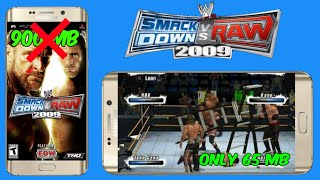 65MBWWE Smackdown Vs Raw 2009 Highly Compressed Offline PPSSPP Game Download for Android  Hindi [upl. by Enaywd570]