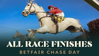 ALL RACE FINISHES FROM BETFAIR CHASE DAY AT HAYDOCK PARK RACECOURSE [upl. by Abramson]