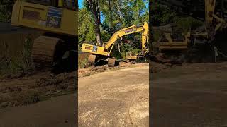 Bulldozer Chain breaks trying to get crane out of the ditch behind my house [upl. by Kutzenco864]