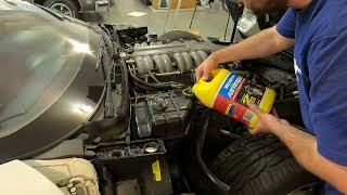 C4 Corvette ZR1 CoolantAntifreeze change on the 1991 Chevrolet Corvette LT5 57 V8 ZR1 [upl. by Esiocnarf645]