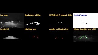 Infrared Car Dash Cam Video detected lanes [upl. by Notsirb72]