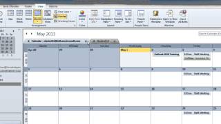 Outlook 2010 Multiple Calendar Viewing Options [upl. by Ennovyahs474]