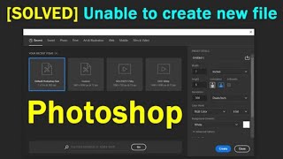 Photoshop CC 2023 Not Working ✅  Document create photoshop cc 2023 🤔  ✅ Photoshop problem solve [upl. by Reichert]