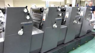 2003 Heidelberg Printmaster GTO 524P [upl. by Yleoj]