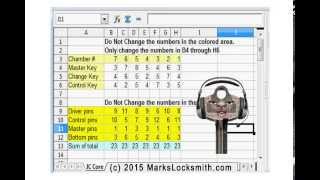 How to make a BestFalcon A2 System Pinning Chart for the Interchangeable Core ICC Lock [upl. by Thomsen]