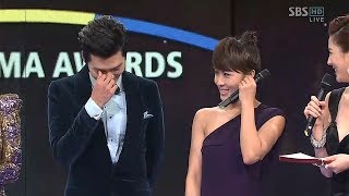 Hyun Bin Ha Ji Won won best couple award for secret garden [upl. by Asereht]