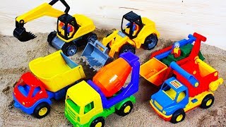 Spielzeug für Kinder Bagger Radlader Lkw spielen im Sand Film für Kinder neue Folge [upl. by Ynagoham230]