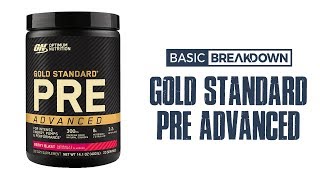 Optimum Nutrition Gold Standard Pre Advanced ON PreWorkout Supplement Review  Basic Breakdown [upl. by Salsbury]